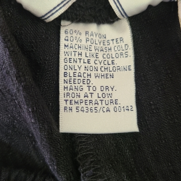 Allison Daley Pants Trousers Women's 6 P Petites Black Stretch Pull On - Picture 10 of 10